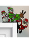 Santa Claus Door Corner Hanging Decor - 2