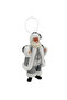 Standing Santa Decoration Silver 18cm - 3