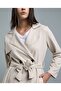 Solid Double Breasted Jacket With Button Closure - 5