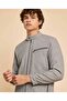 Textured Knit Jacket With Zipper Closure - 3