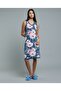 Floral Print Sleeveless Nightdress - 2