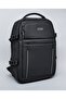 Black Men's Solid Zip-Around Backpack - 3