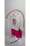 Girl's Kuromi My Melody Printed 3-Thread Sh Fleece-Lined 100% Cotton K Hooded Bottom Top Pink Color Set - 3