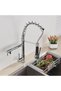 Professional Kitchen Faucet with Flexible Shower, Chrome Silver, Code 1002-C - 4