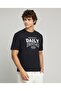 Typography Print T-Shirt With Crew Neck And Short Sleeves - 5