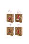 Rustic Cheer Kraft Bags Asst. Medium 22x11x27cm 6Pcs/Pk