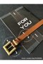 Ancient Square Buckle Bridged Women's Belt, Trouser Belt, Coat Belt, Dress Belt