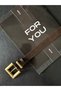 Ancient Square Buckle Bridged Women's Belt, Trouser Belt, Coat Belt, Dress Belt - 4