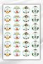 Happy New Year /New Year's Eve/Good Years/Birthday Sticker 4 cm 72 Pieces - New Year Sticker Gift-Packaging - 2
