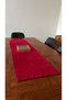 Red Velvet Textured Suede Runner |   Christmas Table Runner |   40*140 - 7