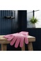 2-Piece Bath Scrub Exfoliating Glove Set Pink - 2
