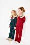 Embroidered Ribbed Knit Top and Bottom Girl's Suit - 2