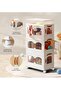 3 Layers Stylish Multi-Functional Storage Cabinet Wardrobe - 6