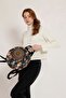 حقيبة ظهر مستديرة منقوشة أصلية من Fargin بتصميم بوهيمي مطرز - 5