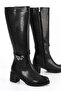 Bln 775 Metal Buckle Below-The-Knee Boots - 3