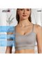 Seamless Padded Sports Bra Non Wired Adjustable Straps For Yoga Gym Training Running Workout Fitness - 4