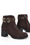 Bln 703 Side Buckle Detail Mid Heel Boots - 3