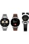 ST-7 Waterproof Smart Watch with Integrated Earbuds, AMOLED Display, 3 Straps (Silver)