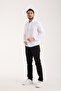 Slim Fit Cotton Linen Textured Men's Shirt - 7