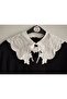 White Collar with Elegant Details