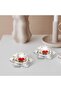 Lotus Crystal Glass Tealight Candle Holders - Set of 4 - 2