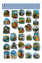 Set of 40 Greek City Stickers - 2