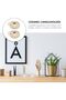 Ceramic Candle Holders (2 pcs) - Beige - - 8