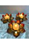 3-Piece Lotus Tealight Holder Set - 5