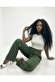 Women's Pocketed Lace-Up Loose Baggy Pants - 3