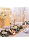 Glass Cylinder Candle Holders, Gold, Set of 3 - 2