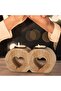 Heart Shaped Tealight Candle Holder - Wooden Double-Heart Tealight Stand - 4