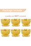 Diya Pooja Lotus Candle Holder Brass Gold - Set of 6 - 5