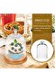 Glass Dome Cloche with Wood Base - Tealight Holder (15 x 9 x 9 cm) - 8