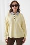 Oversized Soft Texture Half Placket Button Knitwear Sweater Aw25Kz0098 - 4