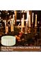 12Pcs Silicone Taper Candle Holders Grippers, Flexible Candle Hugger Gaskets - 4