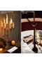 5 Pcs Taper Candle Holder Adhesive Grips (Clear) - Double-Sided Tape Inserts for Tapers, Pillars & B - 3