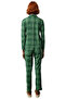 Women's Plaid Shirt Collar Pajama Set Functional Durable Quality Comfortable Aesthetic Sport - 5
