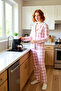 Women's Plaid Shirt Collar Pajama Set Functional Durable Quality Comfortable Aesthetic Sport - 2