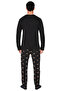 Men's Penguin Embroidered Crew Neck Long Sleeve Pajama Set Functional Durable Aesthetic - 5