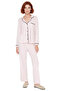 Women's Striped Shirt Collar Pajama Set Functional Durable Quality Comfortable Aesthetic Stylish - 4