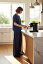 Women's Satin Woven Lounge Set Crew Neck Functional Durable Quality Comfortable Stylish - 2