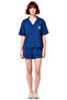 Women's Sun Embroidered Muslin Pajama Set Shirt and Shorts Functional Durable Quality Stylish - 4