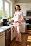 Women's Powder Winter Themed Printed Pajama Set Functional Durable Quality Comfortable Casual - 2