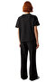Women's Anthracite Waffle Knitted Crew Neck Short Sleeve Pajama Set Functional Durable Stylish - 5