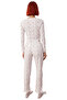 Women's Floral Lace Detailed Corded Fabric Pajama Set Functional Durable Quality Comfortable - 5