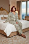 Spotted Shirt Collar Pajama Set Women's Functional Durable Quality Comfortable Aesthetic Stylish - 3