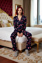Women's Heart Printed Shirt Collar Pajama Set Functional Durable Quality Comfortable Stylish - 3