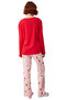 Women's Christmas Themed Crew Neck Long Sleeve Pajama Set Functional Durable Quality - 5