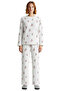 Women's Floral Corded Fabric Knitted Pajama Set Functional Durable Quality Comfortable Aesthetic Stylish - 4