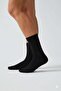 Unisex Plain Black Tennis Boy Socks 6 Pack - 3